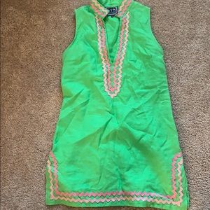 Sail to Sable Pink and Green shift size 2